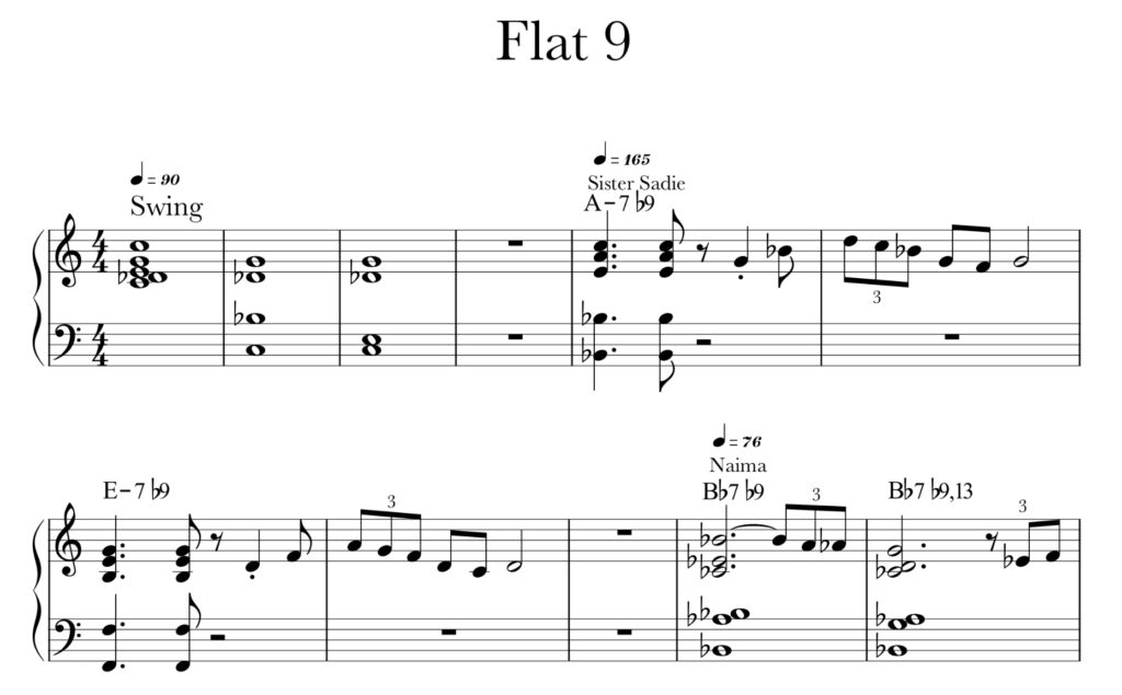 Flat 9 Chords
